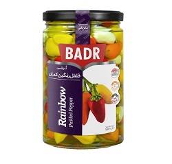 بدر ترشی فلفل رنگین کمان 350 گرمی